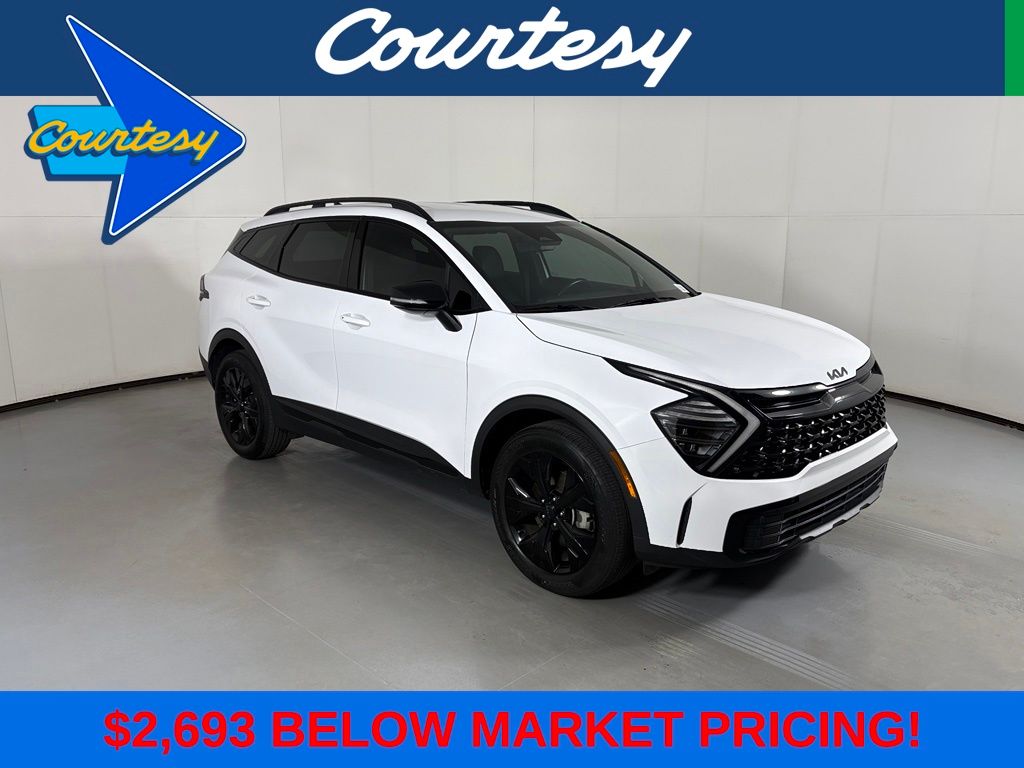 Glacial White Pearl 2025 Kia Sportage SUV / Crossover All-Wheel Drive 8-Speed Automatic