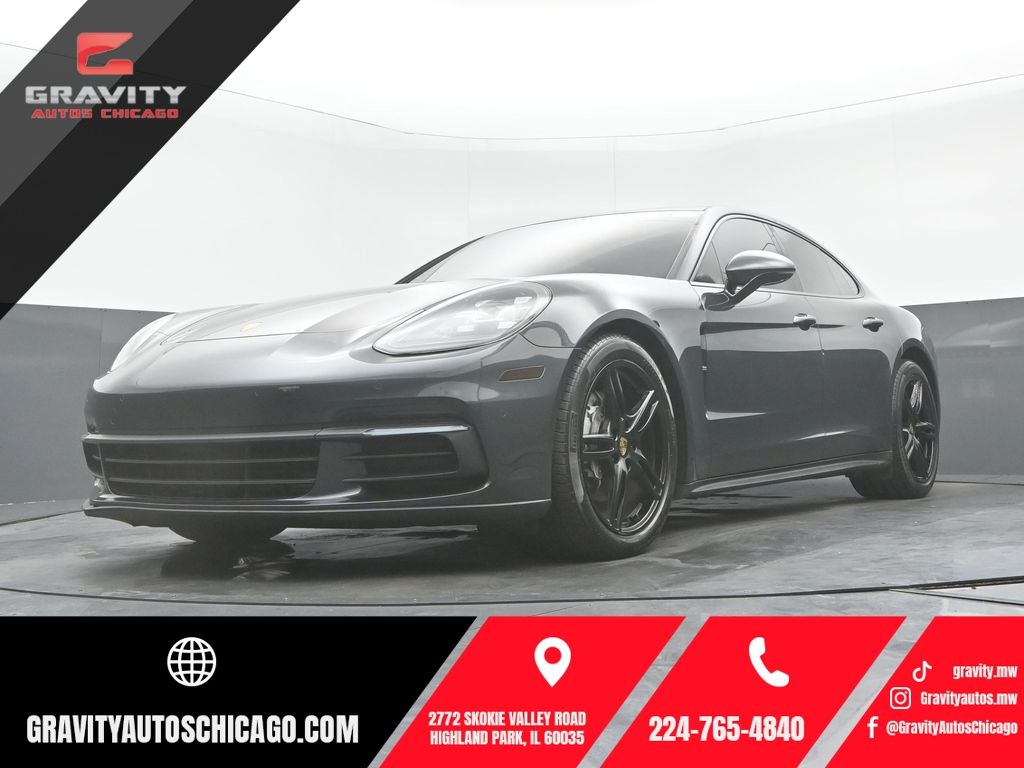 Gray (Volcano Grey Metallic) 2018 Porsche Panamera Sedan Rear-Wheel Drive 8-Speed Automatic