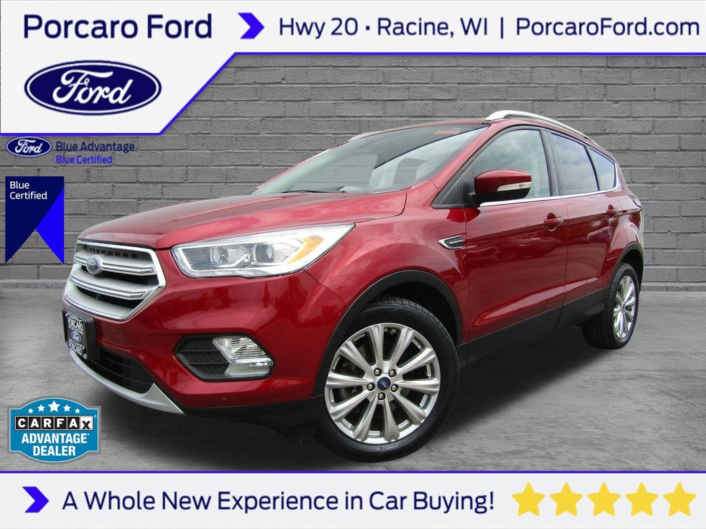 Ruby Red Metallic Tinted Clearcoat 2018 Ford Escape SUV / Crossover All-Wheel Drive 6-Speed Automatic