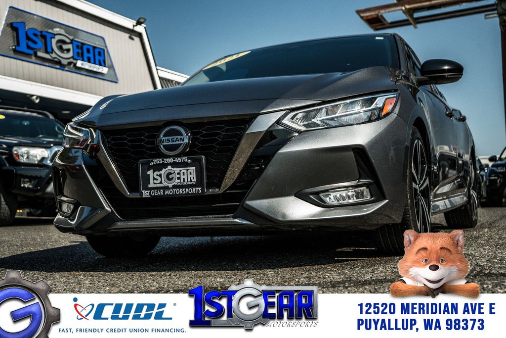 Gray (Gun Metallic) 2021 Nissan Sentra Sedan Front-Wheel Drive Continuously Variable Transmission