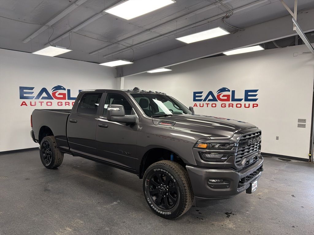 Gray (Granite Crystal Metallic Clearcoat) 2026 RAM 2500 Big Horn Crew Cab 4WD Pickup Truck Four-Wheel Drive 8-Speed Automatic