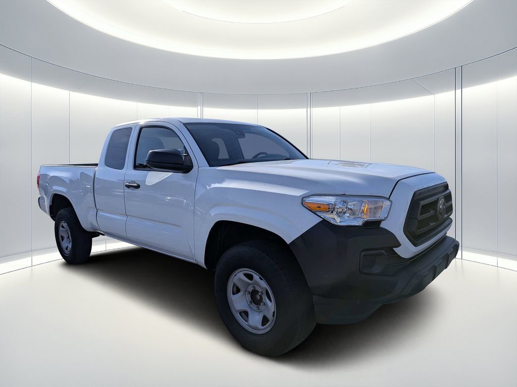 Super White 2021 Toyota Tacoma Pickup Truck 4X2 6-Speed Automatic