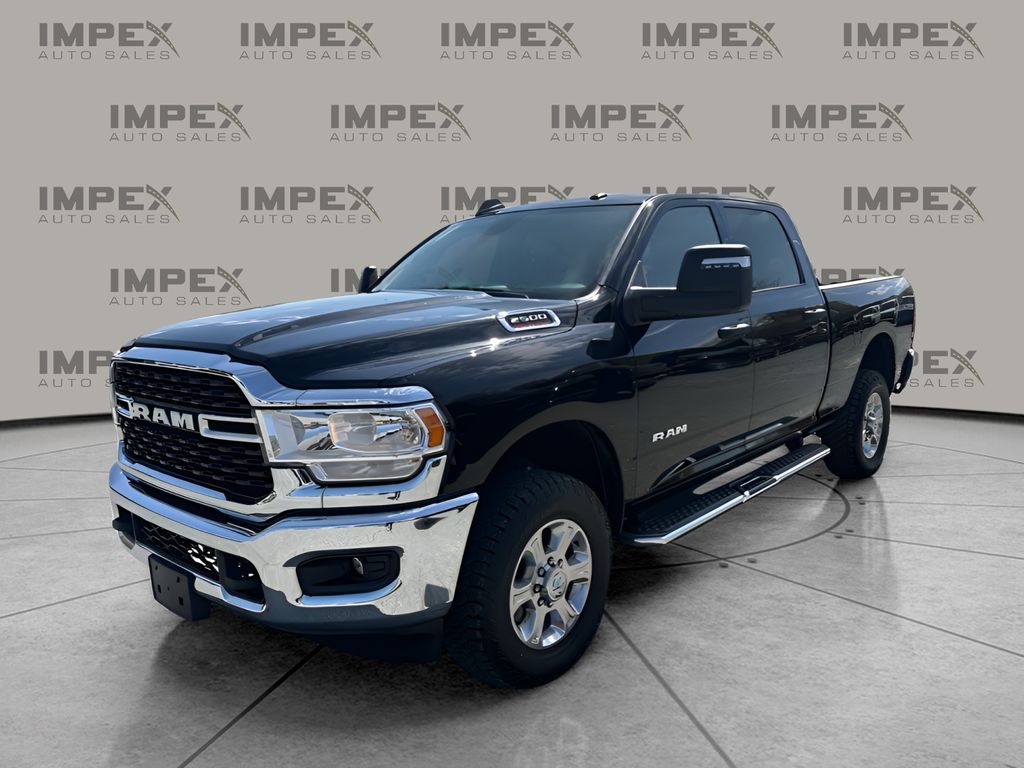 Diamond Black Crystal Pearlcoat 2024 RAM 2500 Big Horn Crew Cab 4WD Pickup Truck Four-Wheel Drive 8-Speed Automatic