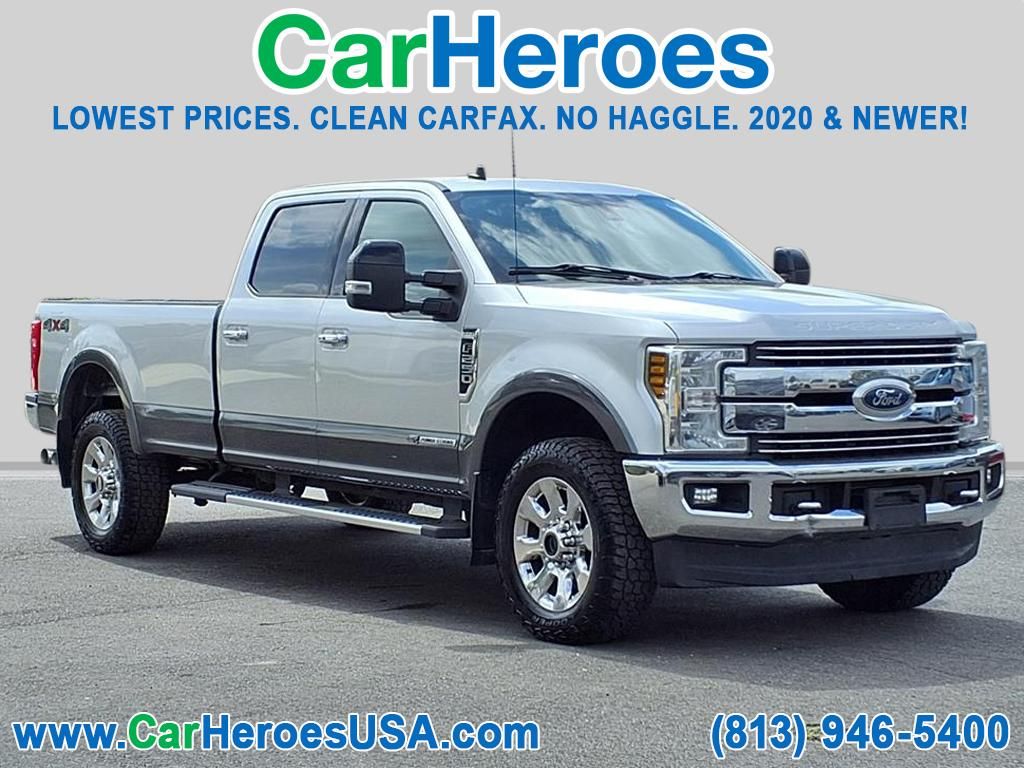 Ingot Silver Metallic 2019 Ford F-250 Super Duty Lariat Crew Cab 4WD Pickup Truck Four-Wheel Drive 6-Speed Automatic