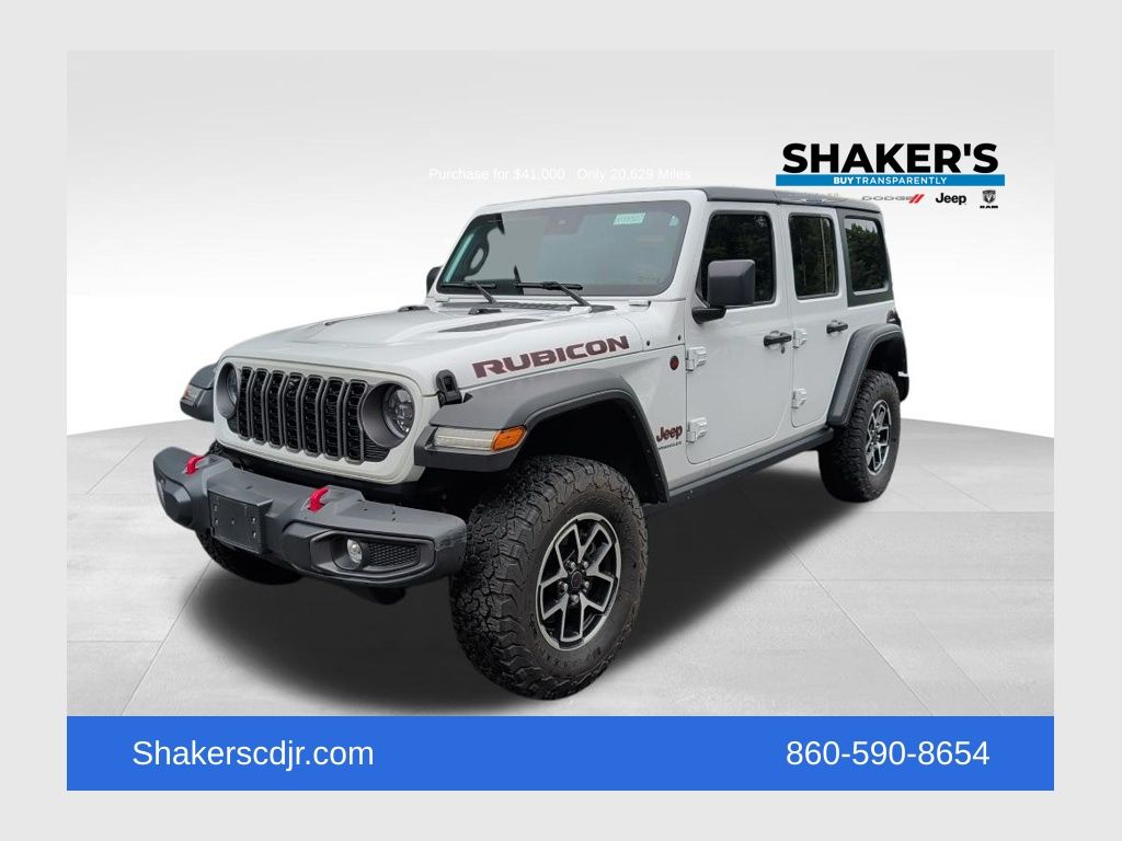 Bright White Clearcoat 2024 Jeep Wrangler SUV / Crossover Four-Wheel Drive 8-Speed Automatic