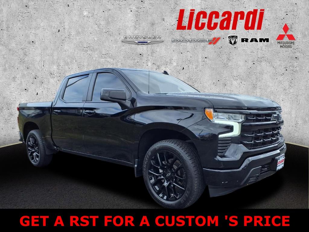 Black 2023 Chevrolet Silverado 1500 RST Crew Cab 4WD Pickup Truck Four-Wheel Drive Automatic