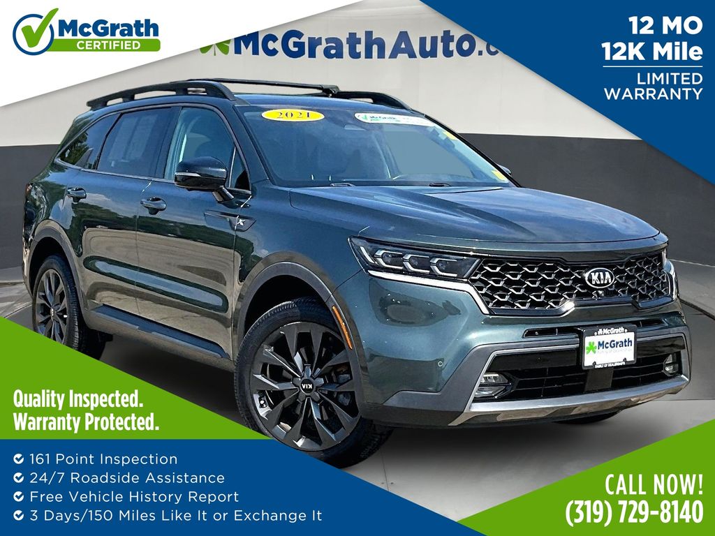 Aruba Green 2021 Kia Sorento SUV / Crossover All-Wheel Drive 8-Speed Dual Clutch