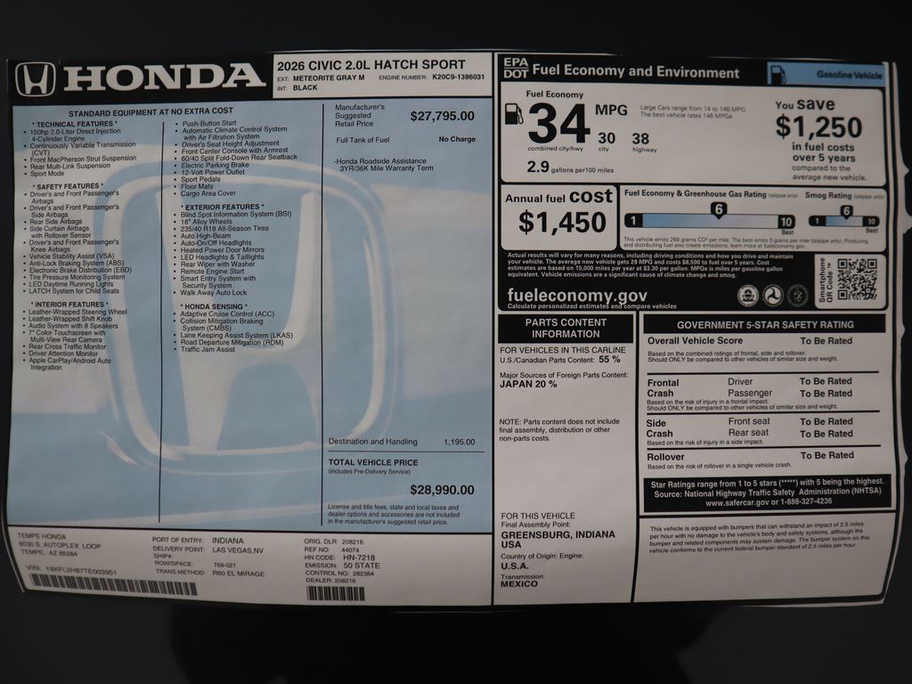 Thumbnail: 2026 Honda Civic - 9