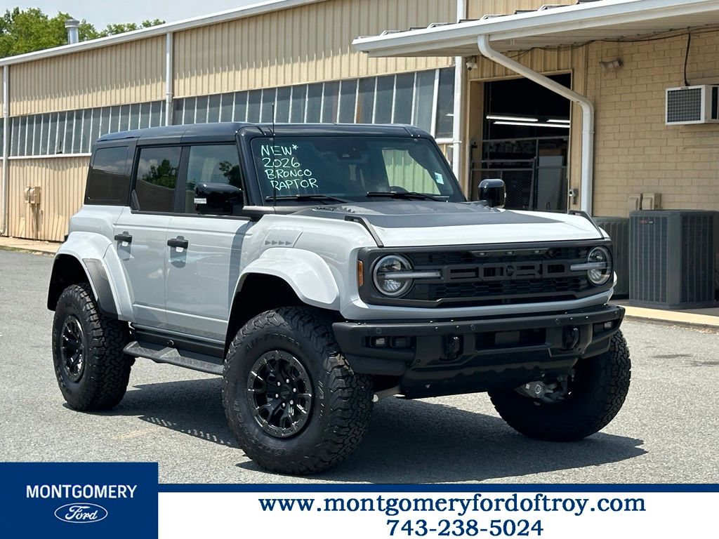 Avalanche Gray 2026 Ford Bronco Raptor SUV / Crossover Four-Wheel Drive Automatic