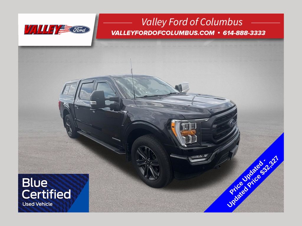 Black Metallic 2022 Ford F-150 Pickup Truck Four-Wheel Drive Automatic