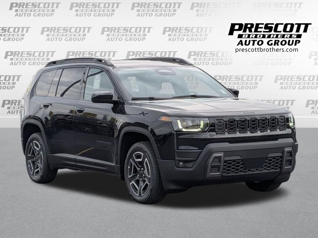 Diamond Black Crystal Pearlcoat 2026 Jeep Cherokee SUV / Crossover Four-Wheel Drive Continuously Variable Transmission