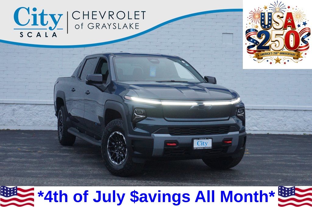 Blue Smoke Metallic 2026 Chevrolet Silverado EV Pickup Truck All-Wheel Drive 1-Speed Automatic