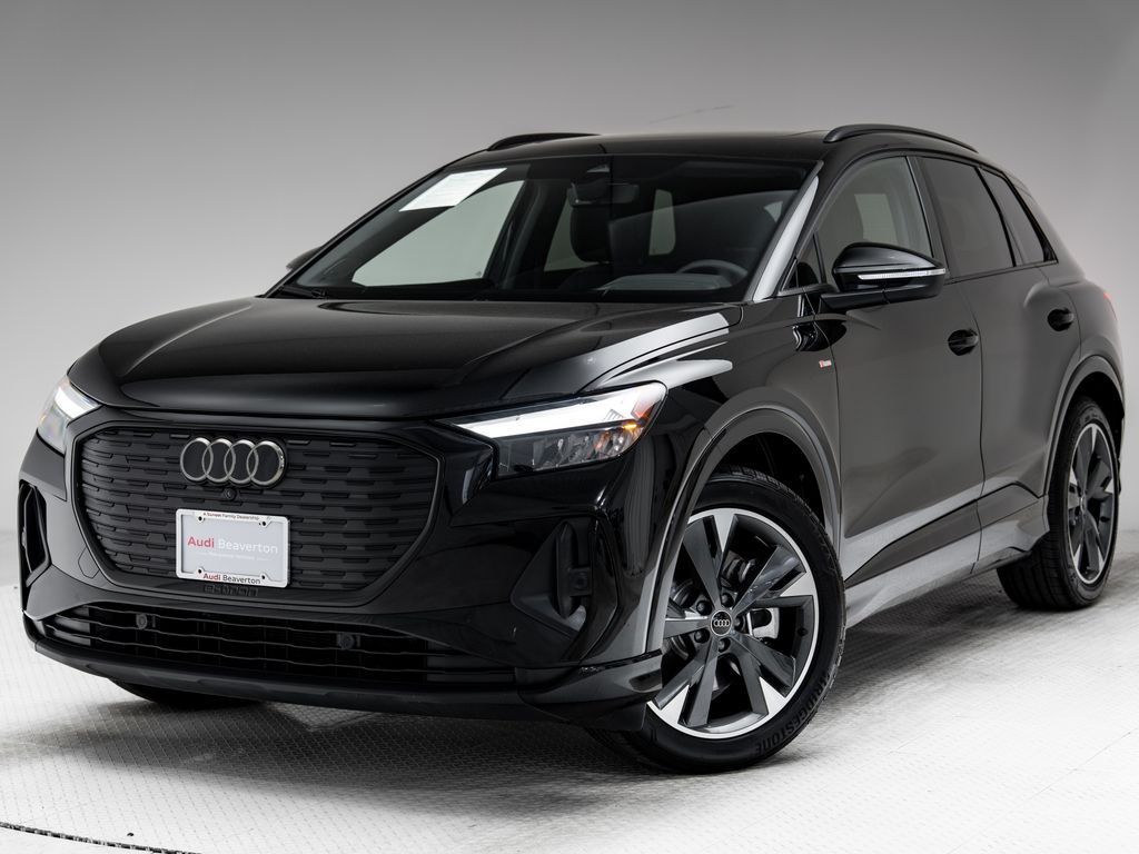 Mythos Black Metallic 2025 Audi Q4 e-tron SUV / Crossover All-Wheel Drive Automatic