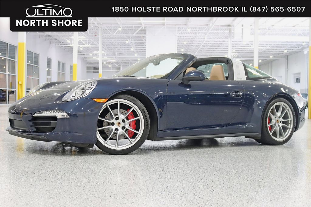 Dark Blue Metallic 2014 Porsche 911 Convertible All-Wheel Drive 7-Speed Automatic