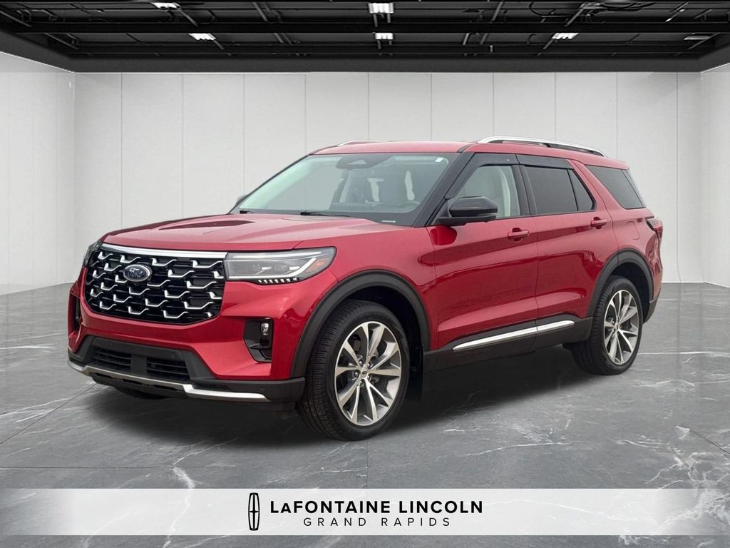 Rapid Red Metallic TC 2025 Ford Explorer SUV / Crossover All-Wheel Drive Automatic