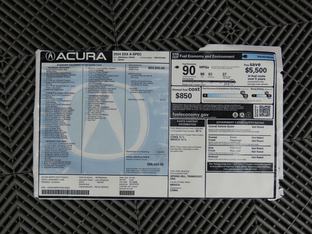 2024 Acura ZDX A-Spec 9