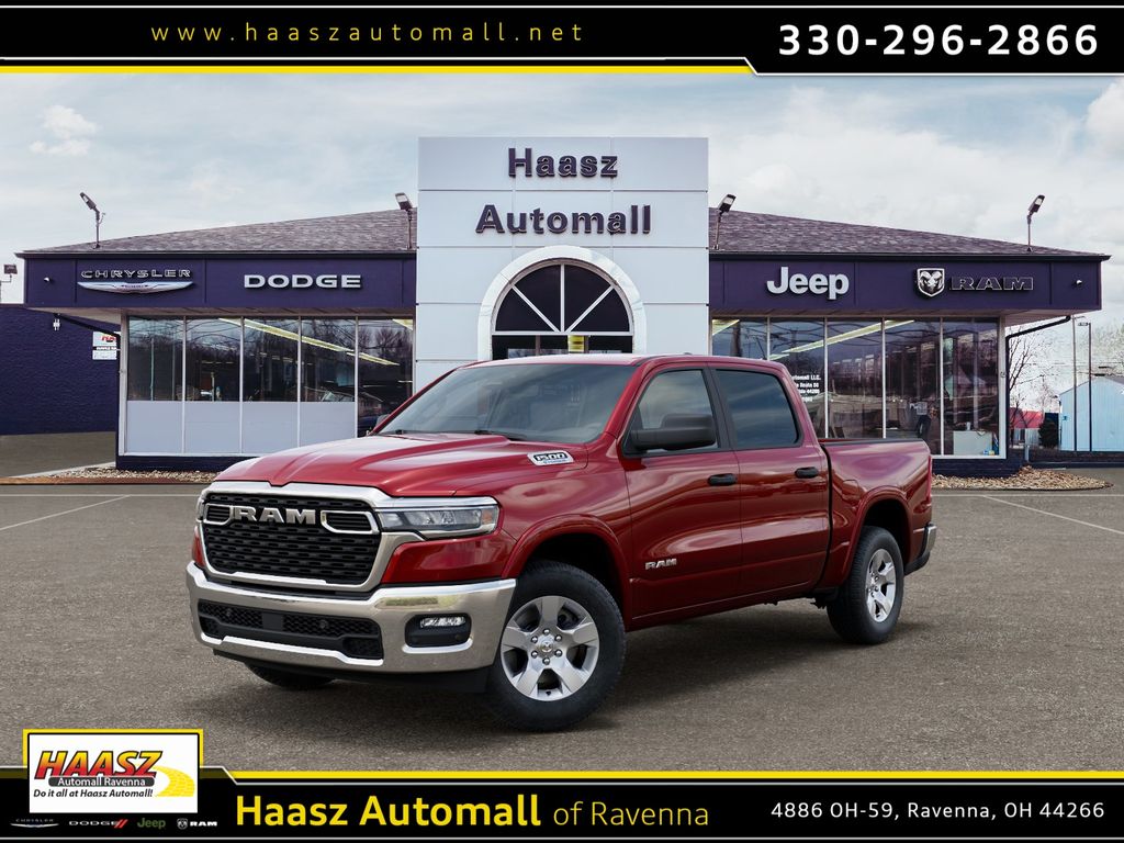 Molten Red Pearlcoat 2026 RAM 1500 Pickup Truck Four-Wheel Drive 8-Speed Automatic