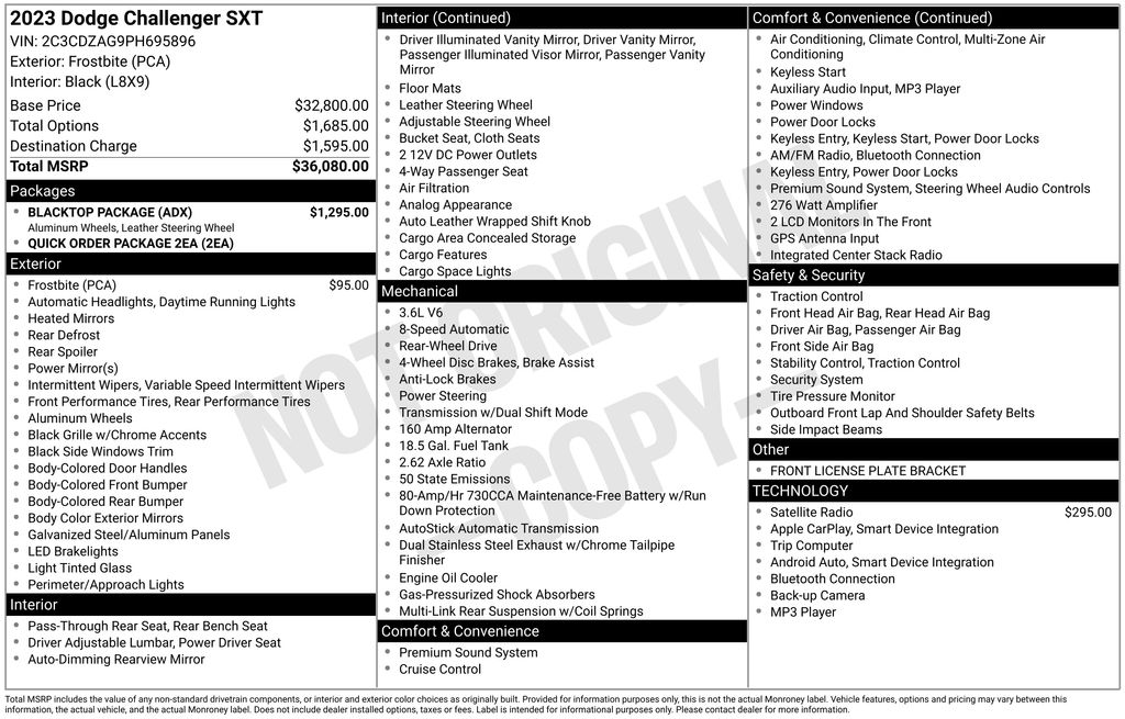 Used Car 2023 Dodge Challenger  Sxt For Sale Under $30,000 In San Antonio, Texas