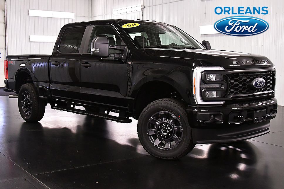 Agate Black Metallic 2026 Ford F-250 Super Duty Pickup Truck Four-Wheel Drive Automatic