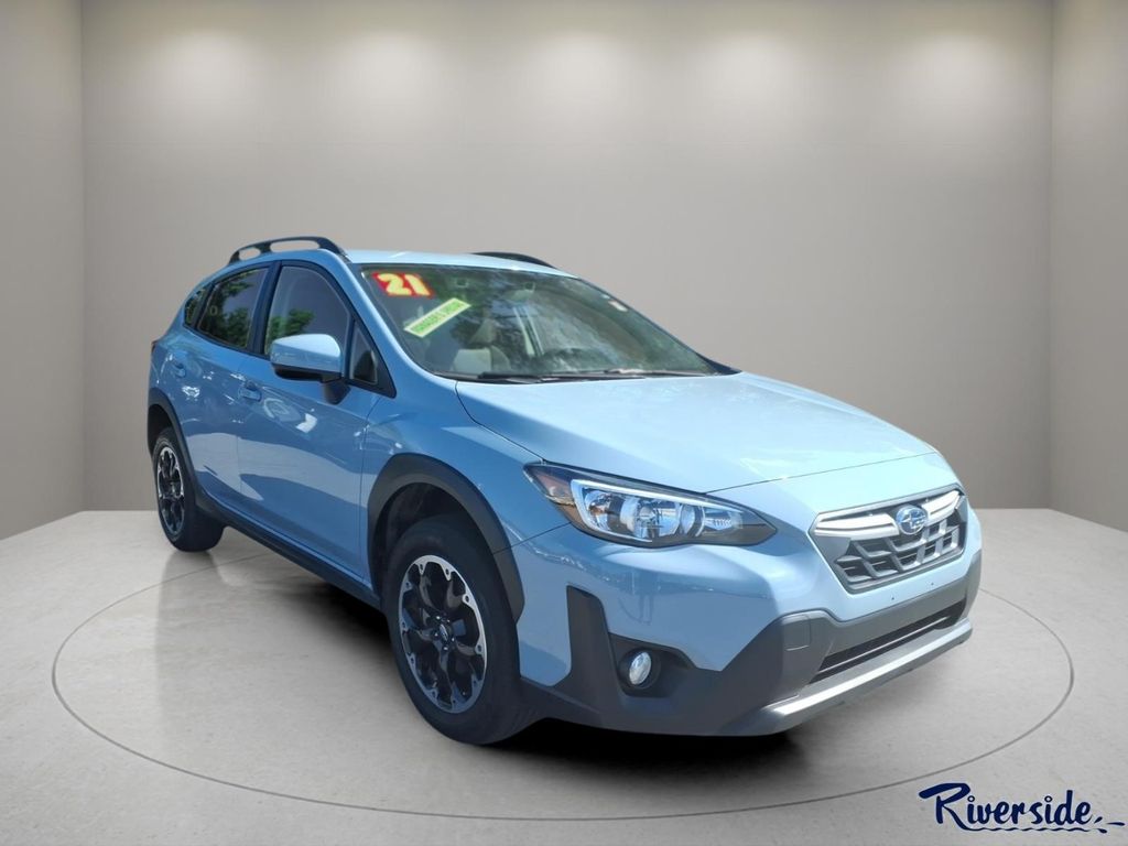 Cool Gray Khaki 2021 Subaru Crosstrek Premium AWD SUV / Crossover All-Wheel Drive Continuously Variable Transmission