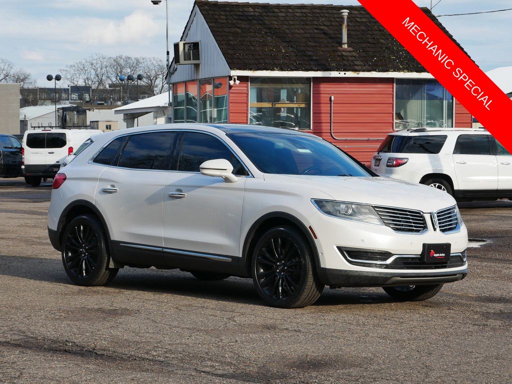 White Platinum Clearcoat Metallic 2016 Lincoln MKX Reserve AWD SUV / Crossover All-Wheel Drive 6-Speed Automatic