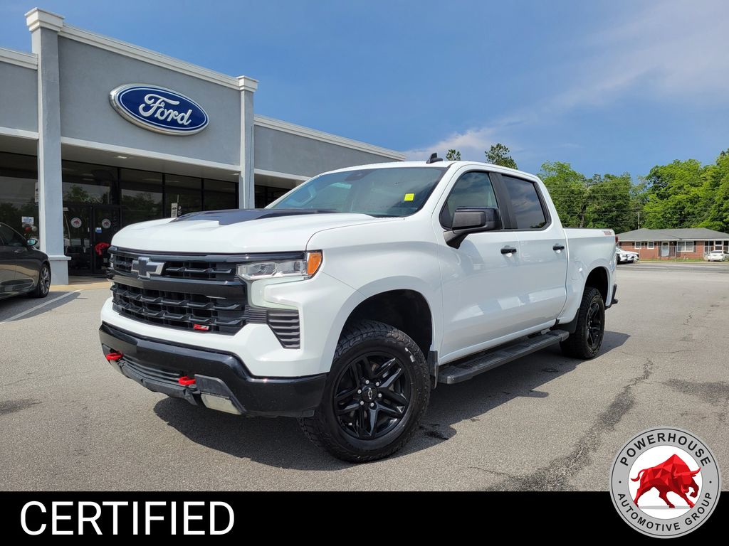 Summit White 2023 Chevrolet Silverado 1500 Pickup Truck Four-Wheel Drive Automatic