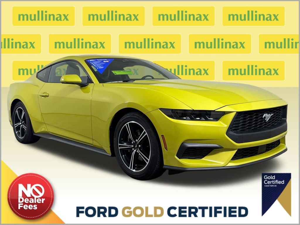 Green (Lime Yellow Metallic) 2025 Ford Mustang Coupe Rear-Wheel Drive Automatic