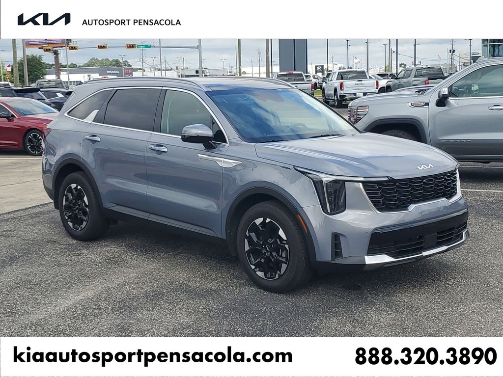 Silver 2025 Kia Sorento S FWD SUV / Crossover Front-Wheel Drive 8-Speed Automatic