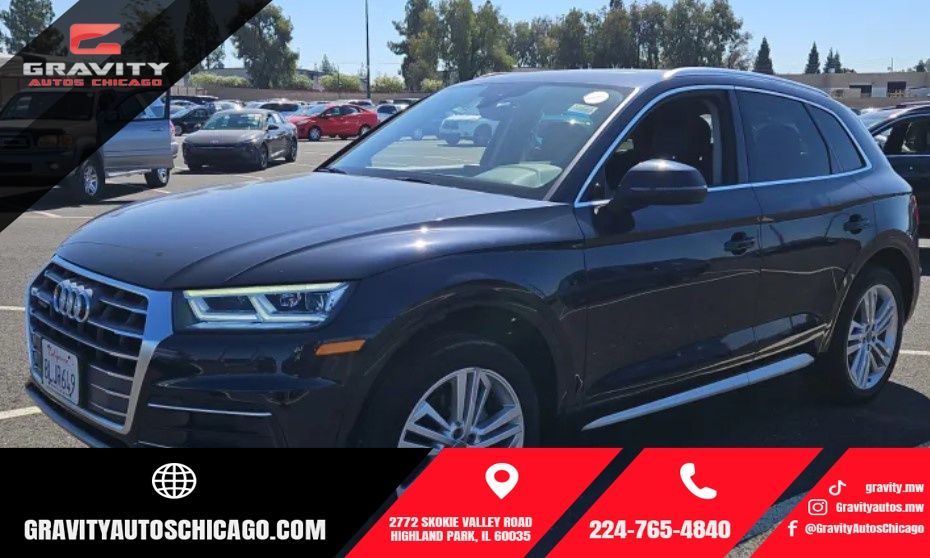 Moonlight Blue Metallic 2019 Audi Q5 SUV / Crossover All-Wheel Drive 7-Speed Automatic