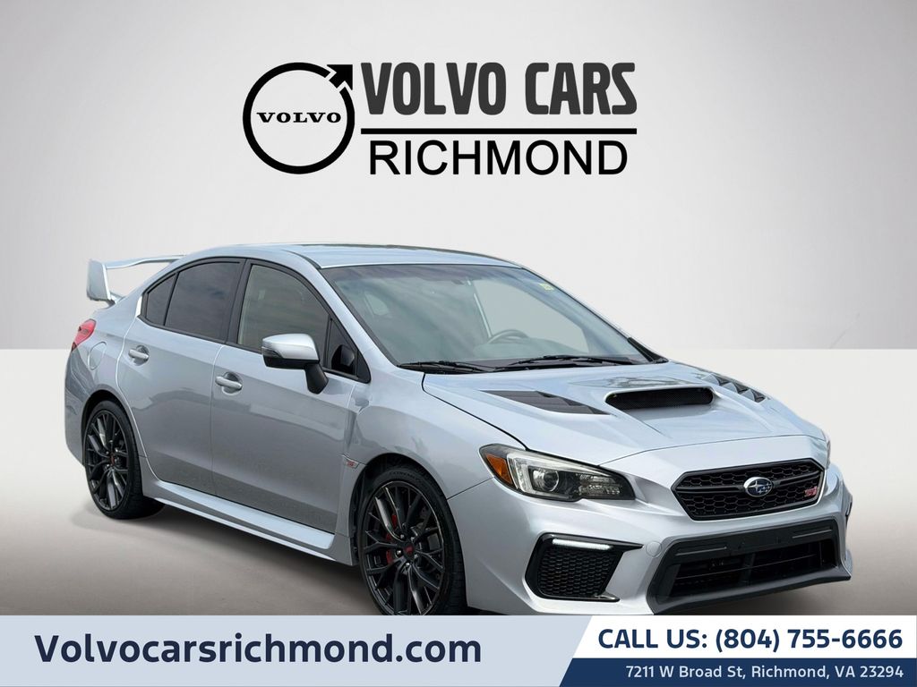 Ice Silver Metallic 2018 Subaru WRX STI Sedan All-Wheel Drive 6-Speed Manual