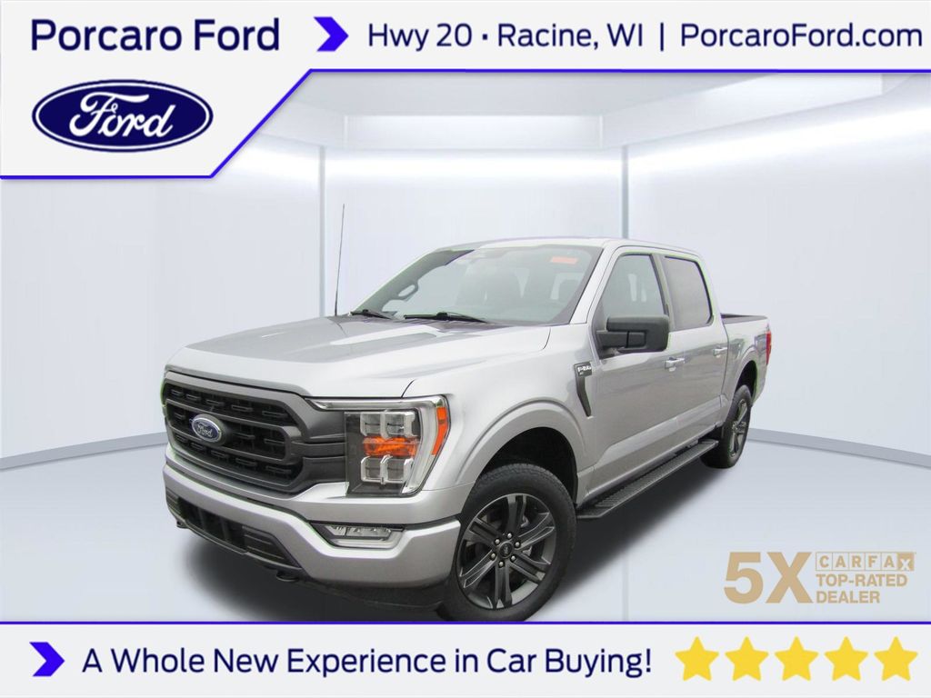 Iconic Silver Metallic 2023 Ford F-150 Pickup Truck Four-Wheel Drive Automatic
