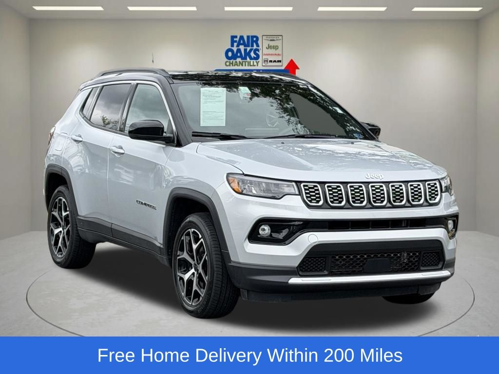 Silver Zynith Metallic Clearcoat 2025 Jeep Compass SUV / Crossover Four-Wheel Drive 8-Speed Automatic