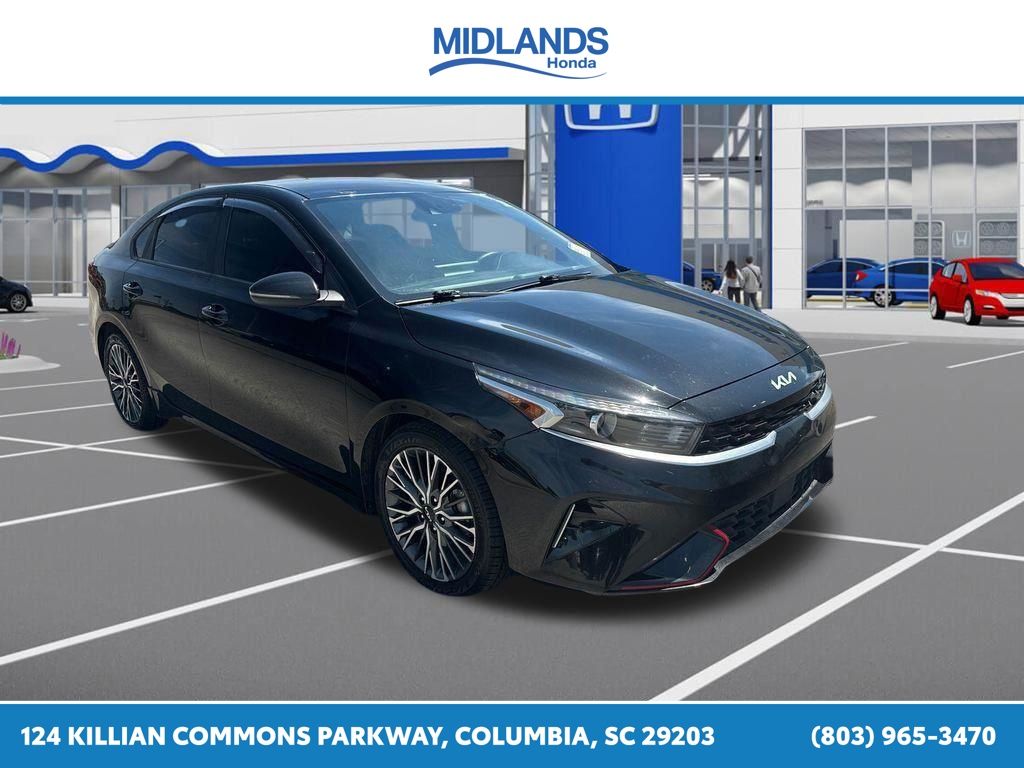 Aurora Black Pearl 2022 Kia Forte GT-Line FWD Sedan Front-Wheel Drive Continuously Variable Transmission