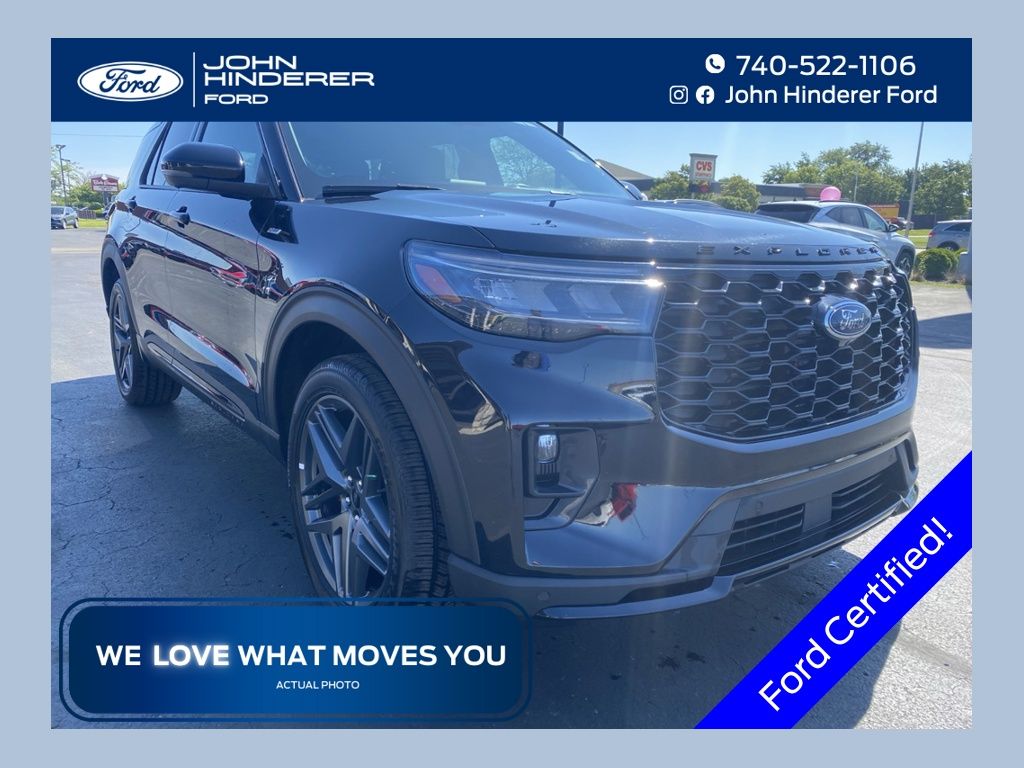 Black Metallic 2025 Ford Explorer SUV / Crossover All-Wheel Drive Automatic