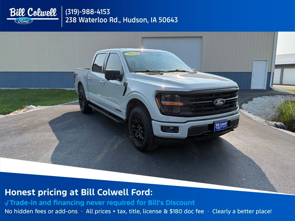 Avalanche Gray 2024 Ford F-150 Pickup Truck Four-Wheel Drive Automatic