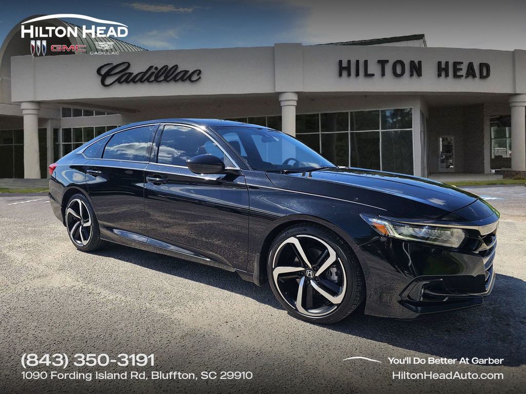 Crystal Black Pearl 2022 Honda Accord Sedan Front-Wheel Drive Automatic