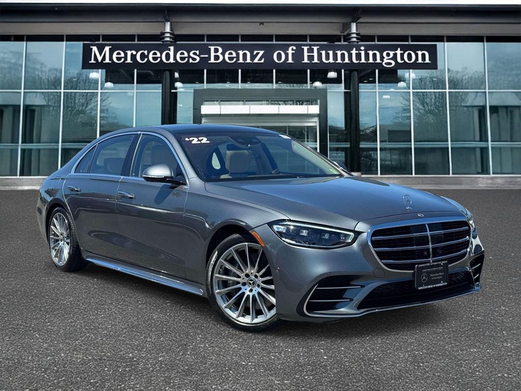 Selenite Gray Metallic 2022 Mercedes-Benz S-Class S 500 4MATIC AWD Sedan All-Wheel Drive 9-Speed Automatic
