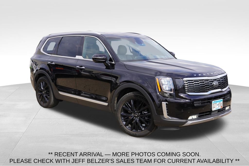 Black Metallic 2020 Kia Telluride SX AWD SUV / Crossover All-Wheel Drive 8-Speed Automatic