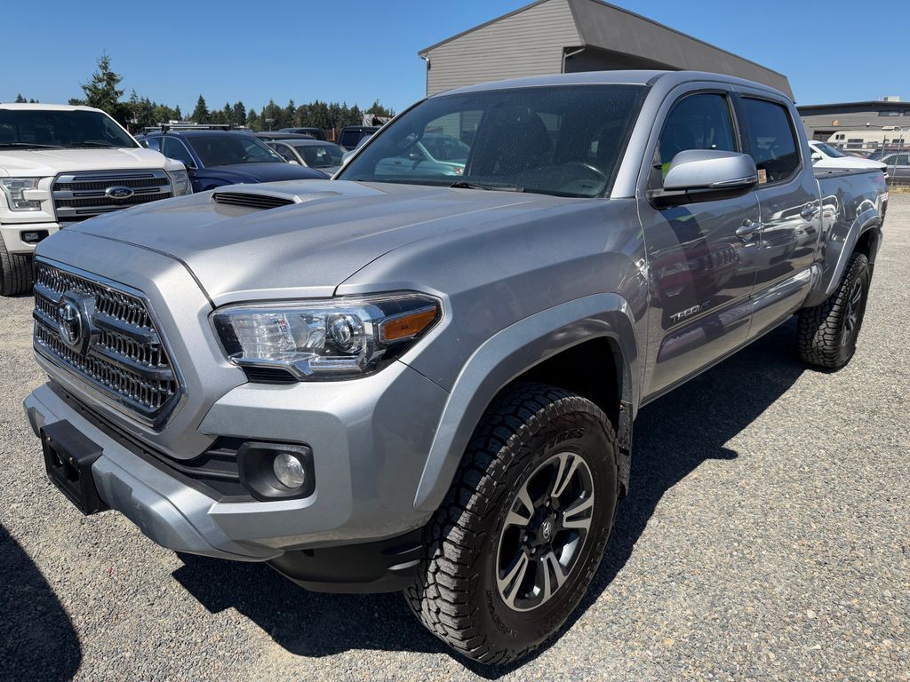 Silver 2017 Toyota Tacoma Pickup Truck Four-Wheel Drive 6-Speed Automatic