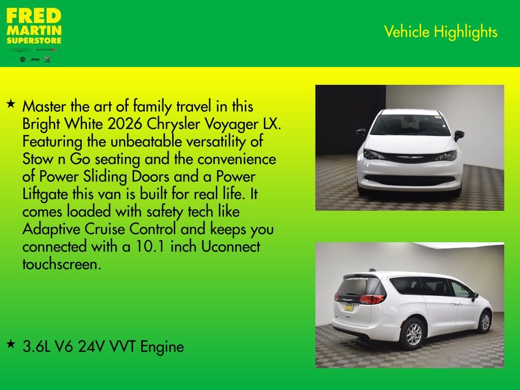 new 2026 Chrysler Voyager car, priced at $39,772