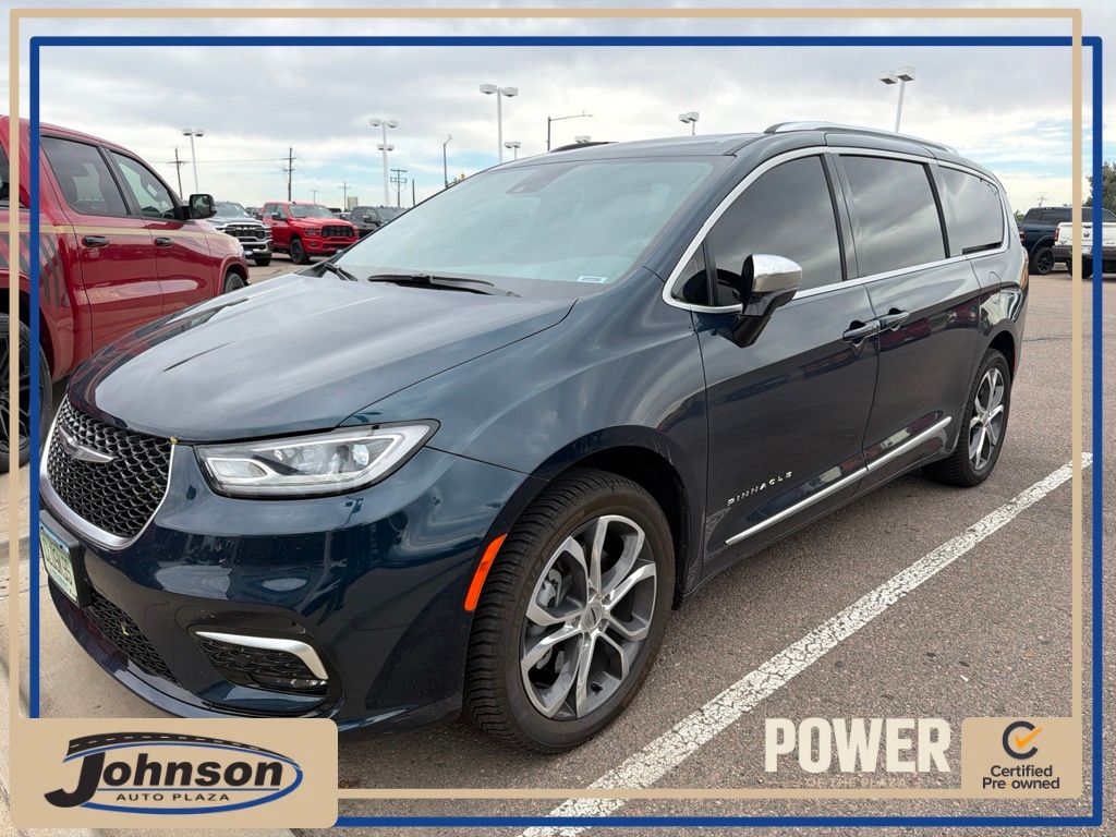 Fathom Blue Pearlcoat 2025 Chrysler Pacifica Minivan All-Wheel Drive 9-Speed Automatic