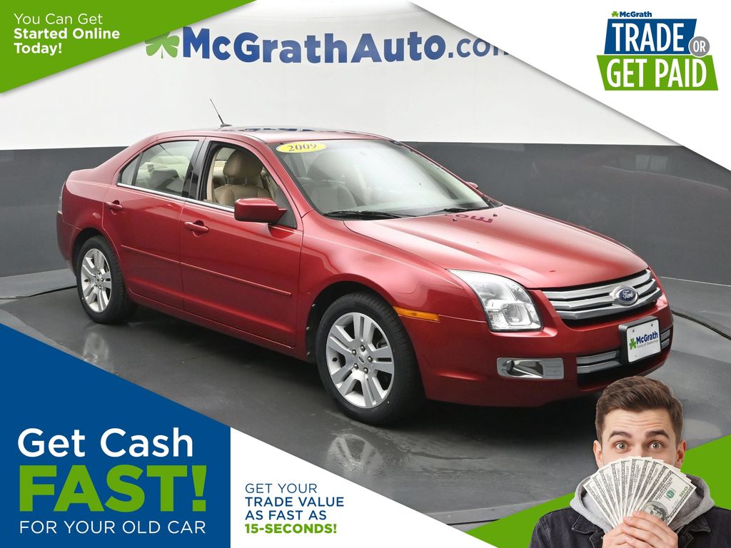 Redfire Clearcoat Metallic 2009 Ford Fusion Sedan Front-Wheel Drive 6-Speed Automatic Overdrive