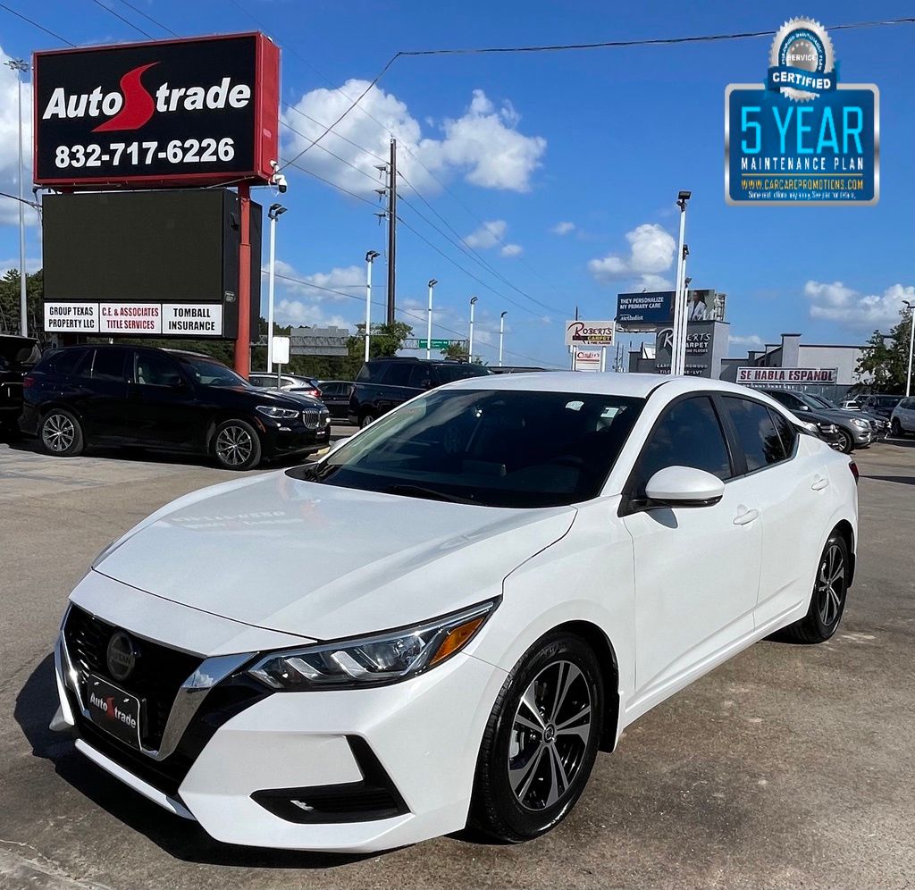 2020 Nissan Sentra SV White at South Houston Nissan