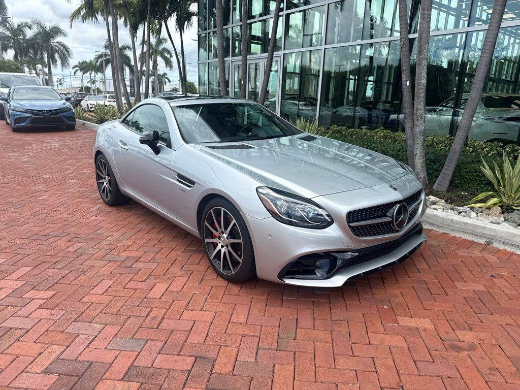 Iridium Silver Metallic 2018 Mercedes-Benz SLC Convertible Rear-Wheel Drive 9-Speed Automatic