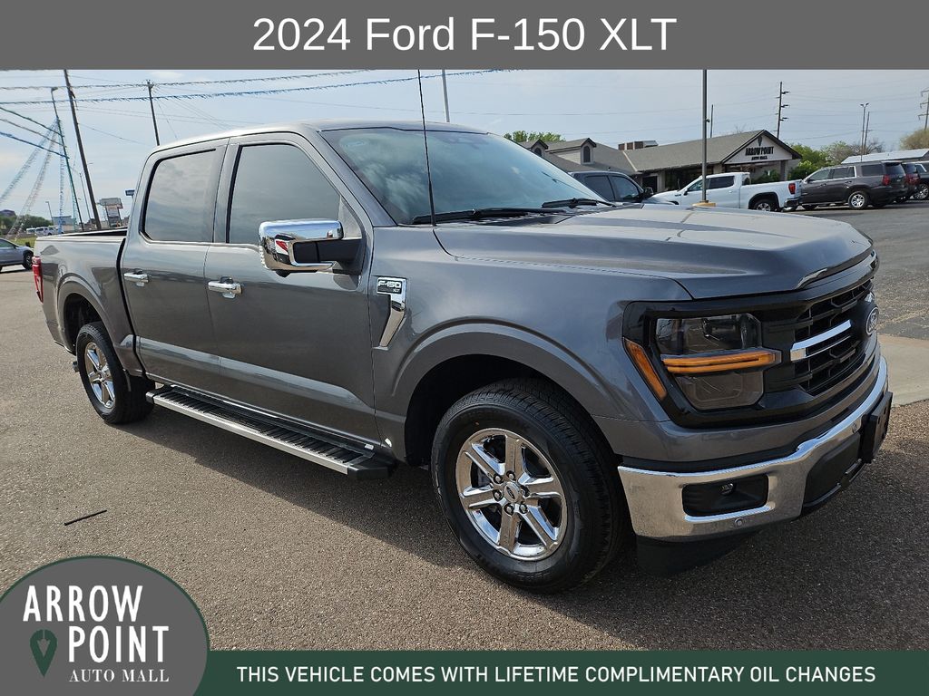 Gray Metallic 2024 Ford F-150 XLT SuperCrew RWD Pickup Truck 4X2 Automatic