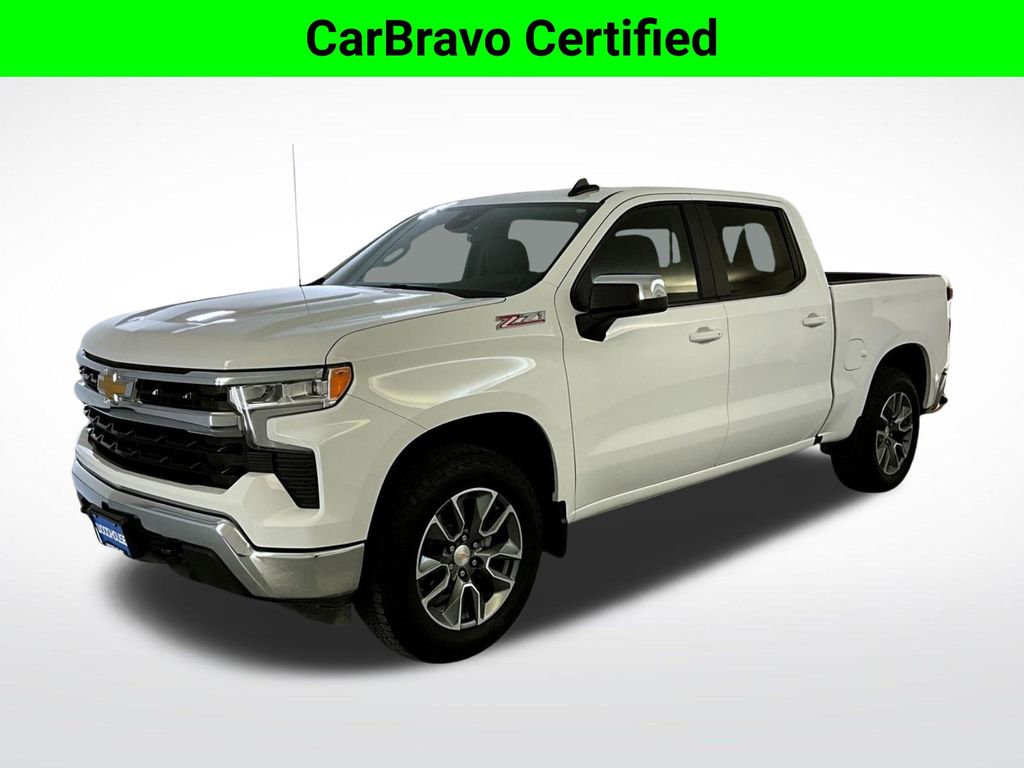 Summit White 2025 Chevrolet Silverado 1500 Pickup Truck Four-Wheel Drive Automatic