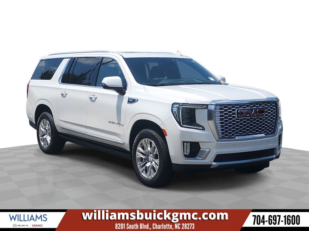 White Frost Tricoat 2023 GMC Yukon XL SUV / Crossover Four-Wheel Drive 10-Speed Automatic