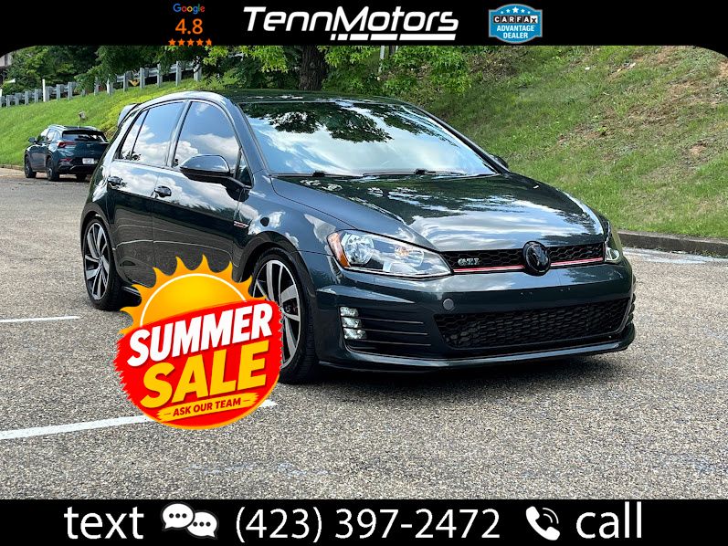 Deep Black Pearl 2017 Volkswagen Golf GTI Hatchback Front-Wheel Drive 6-Speed Dual Clutch