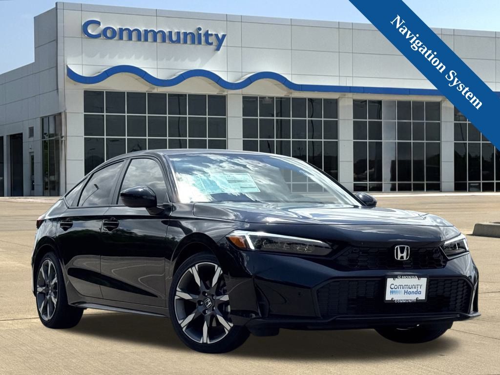 2026 Honda Civic Hybrid Sport Touring Black at Shottenkirk Kia Fort Bend