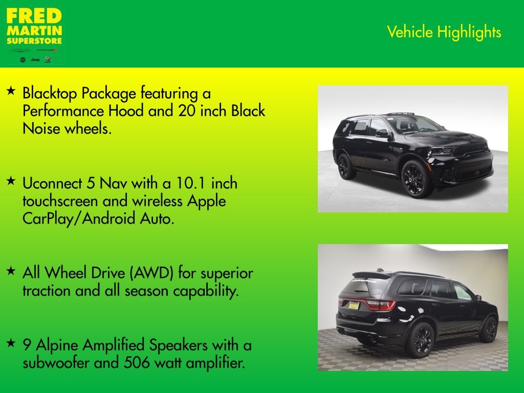 new 2026 Dodge Durango car, priced at $46,676